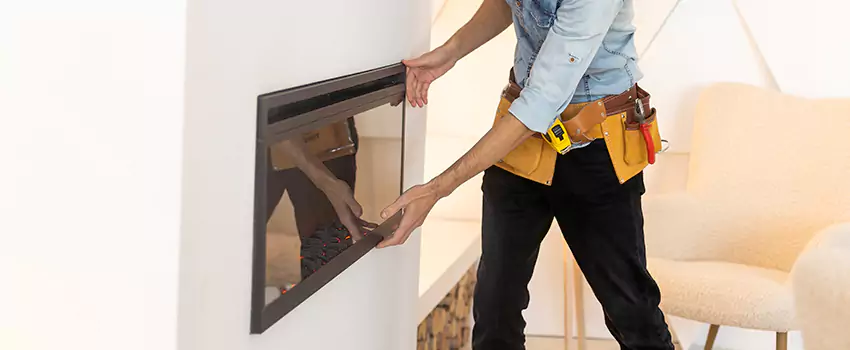 Metal Fireplace Installation in Culver City, California